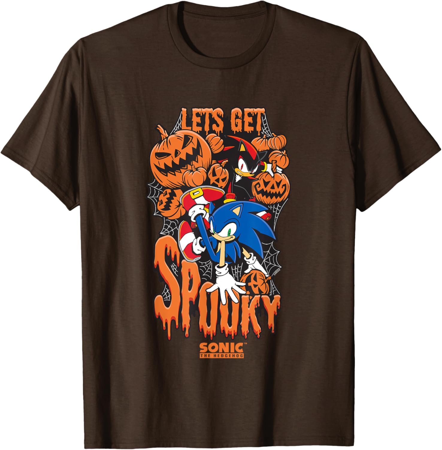 Sonic The Hedgehog Halloween Spooky T-Shirt for Fans of Sonic & Shadow - 8