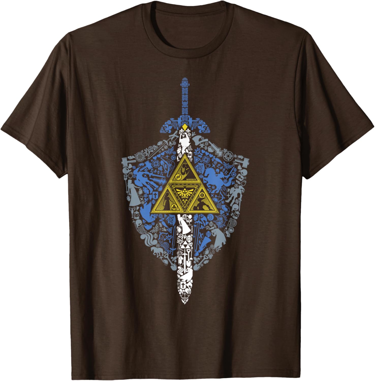 Nintendo Zelda Hylian Shield Icon Graphic T-Shirt for Fans and Gamers - 5