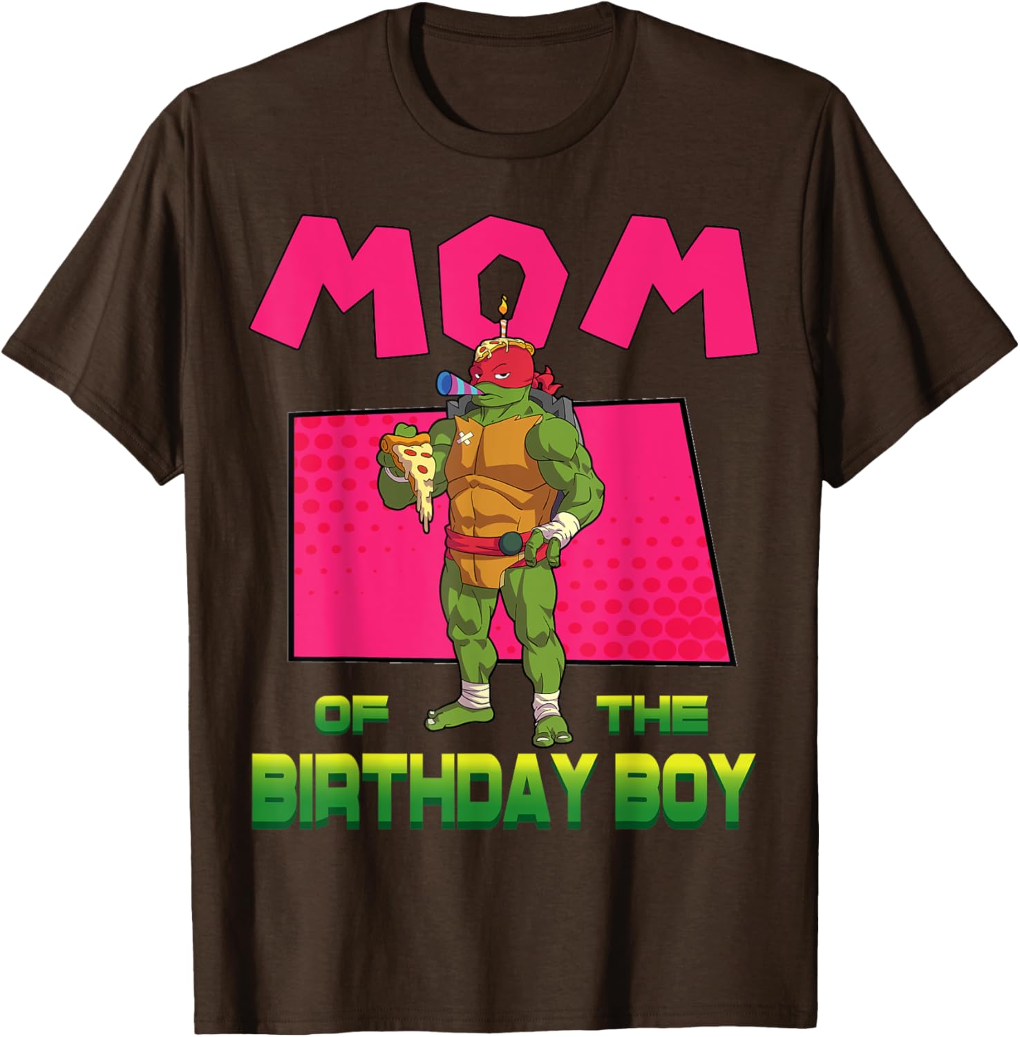 Mademark TMNT Raph Birthday Boy Pizza Party T-Shirt for Kids - 11