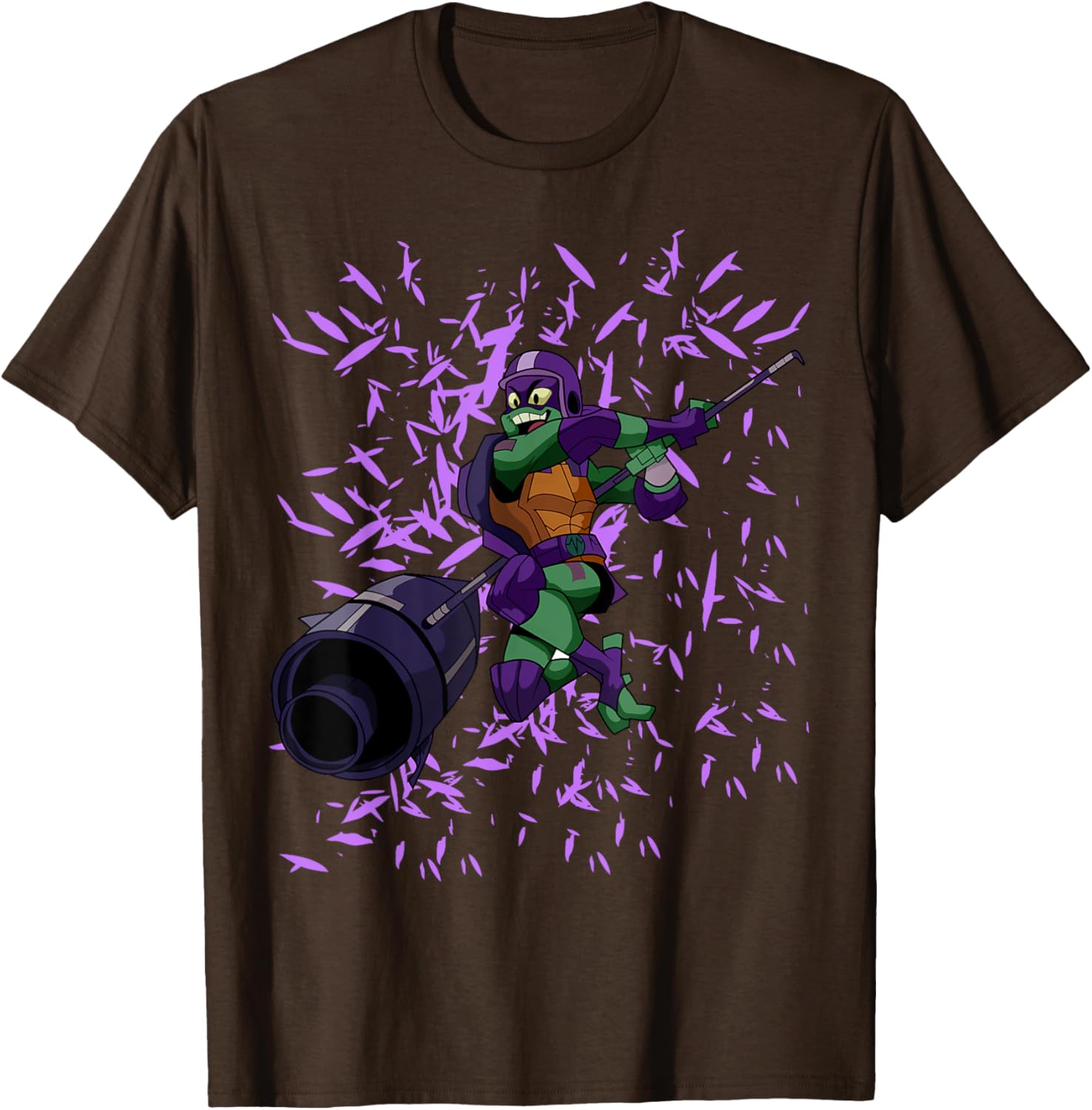 Mademark Teenage Mutant Ninja Turtles Donatello Flying Attack T-Shirt - 1