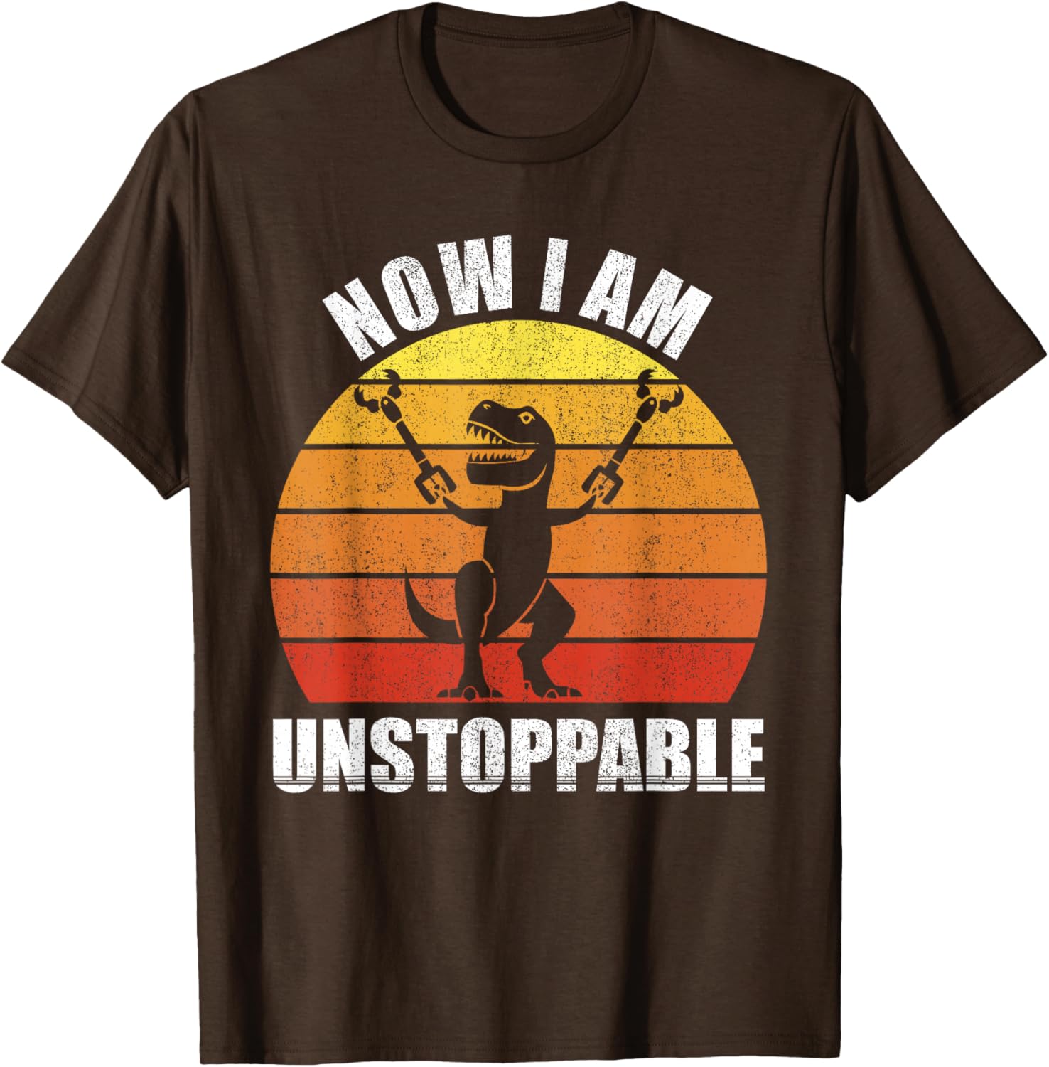 Funny Retro Unstoppable T-Rex Shirt Vintage Gift for Dino Lovers - 8