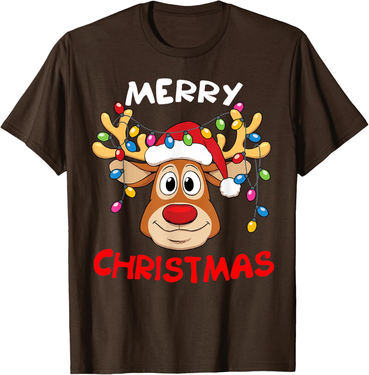 Merry Christmas Reindeer Family T-Shirt for Men and Women Fun Holiday Style - 1