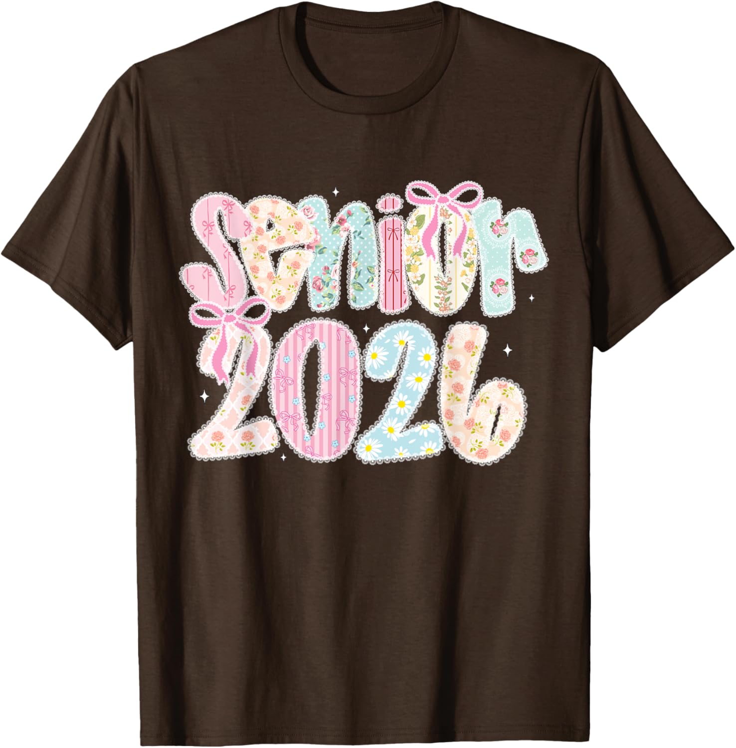 Coquette Lace Floral Pastel Graduation T-Shirt for Senior 2026 - 18