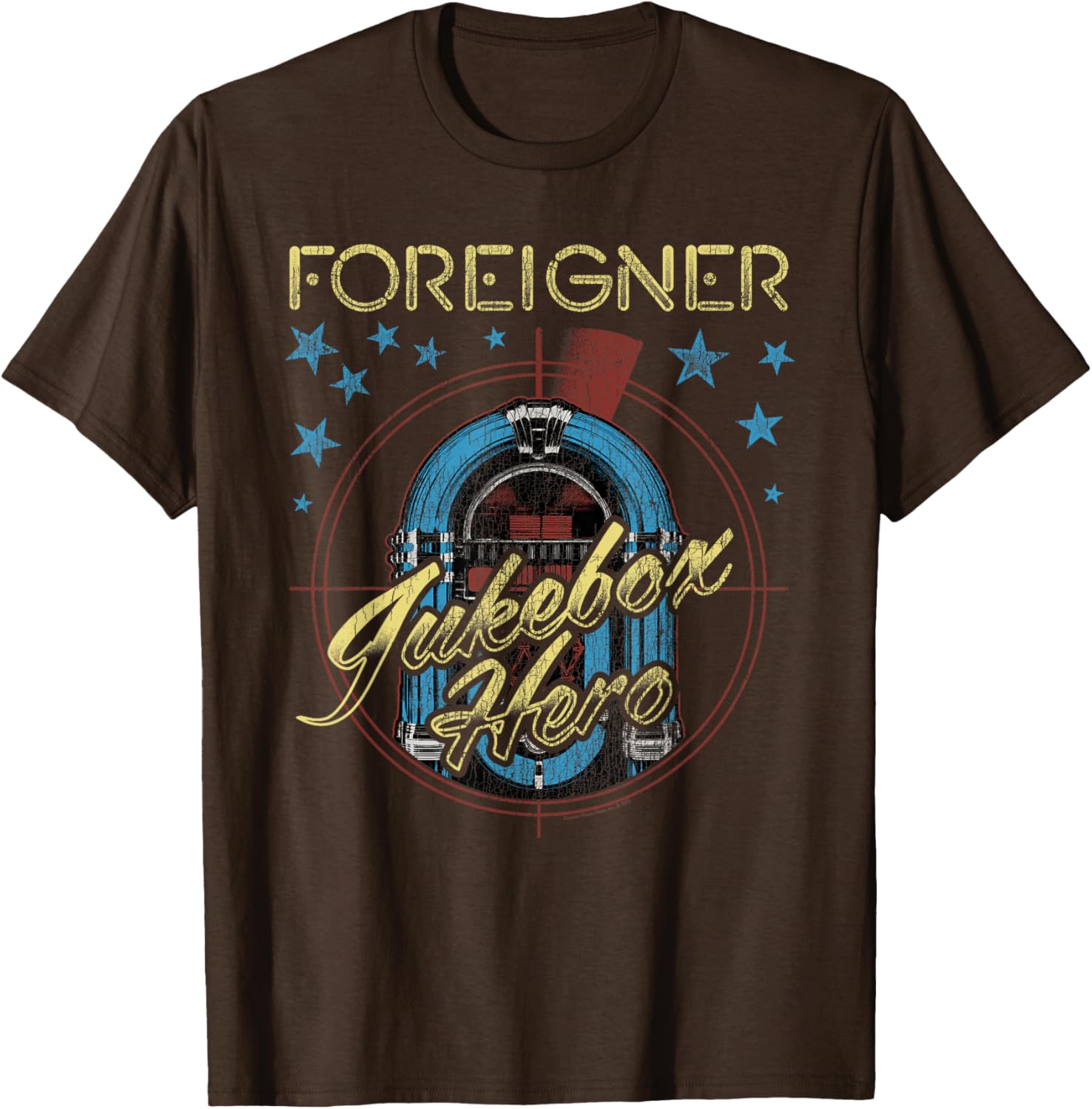 Foreigner Retro Jukebox Hero Vintage Band T-Shirt for Music Lovers - 3