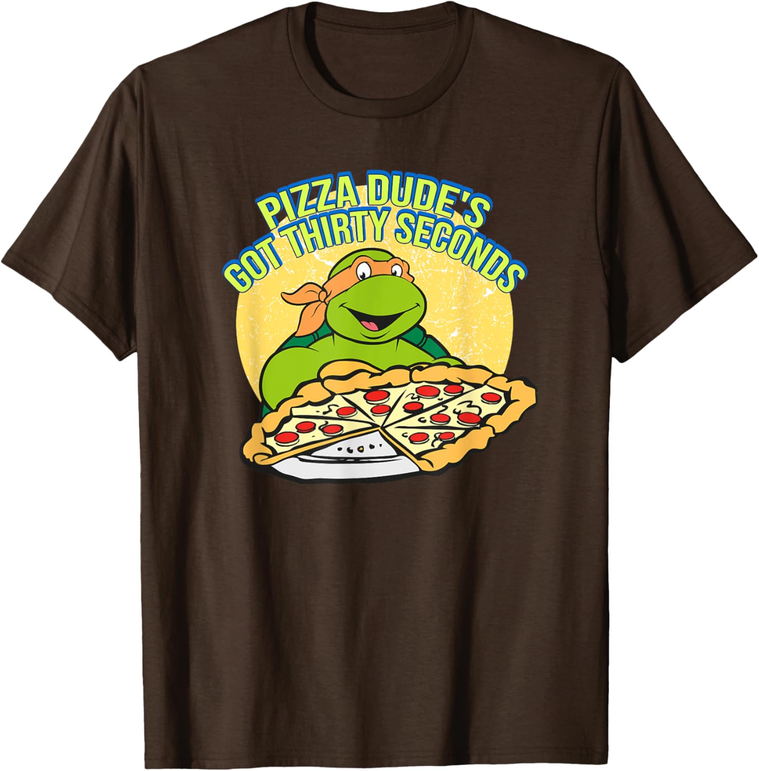 Mademark Teenage Mutant Ninja Turtles Michelangelo Pizza Dude T-Shirt - 7