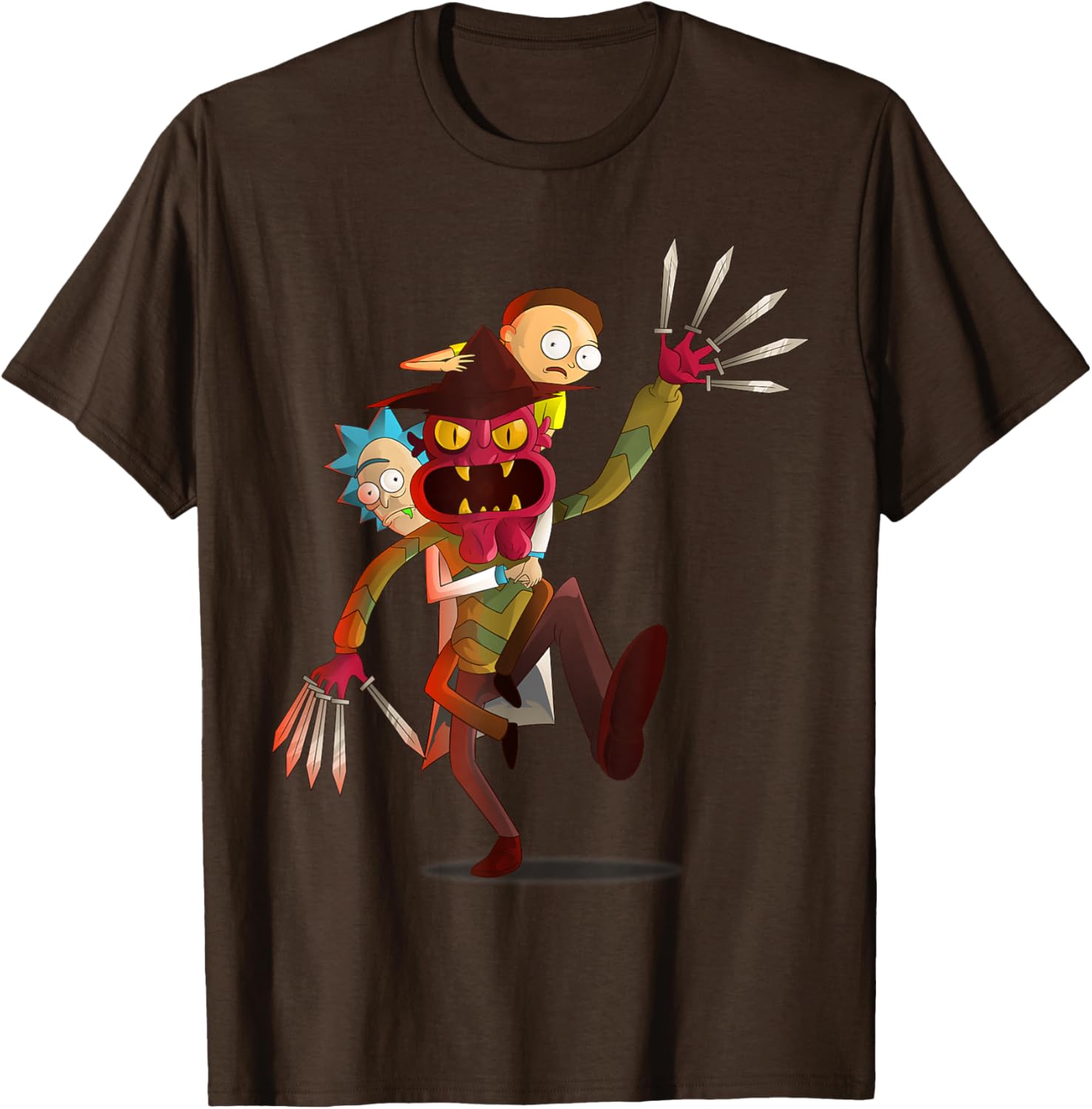 Mademark Rick and Morty Nightmare on Scary Street T-Shirt for Fans - 19