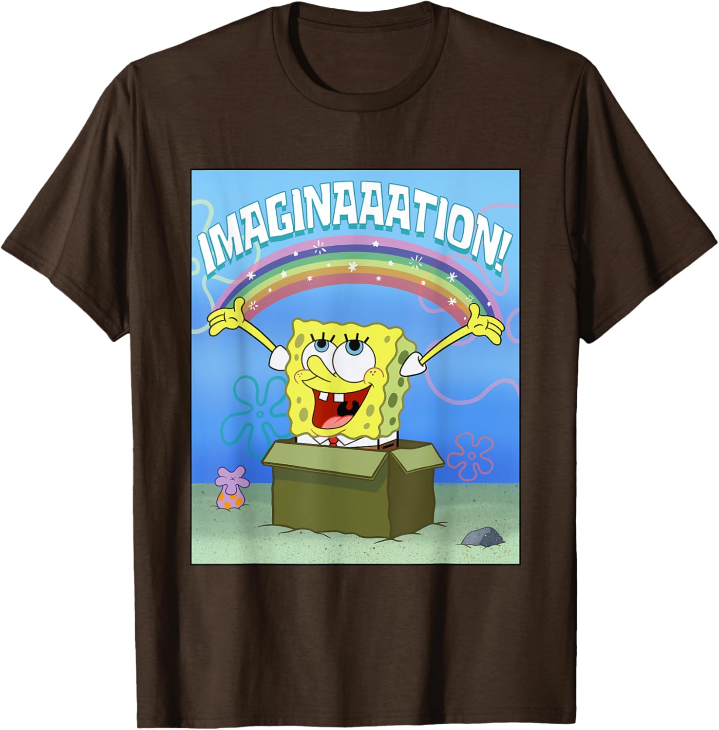 Mademark SpongeBob SquarePants Imaginaaation Box Funny T-Shirt for All Ages - 2