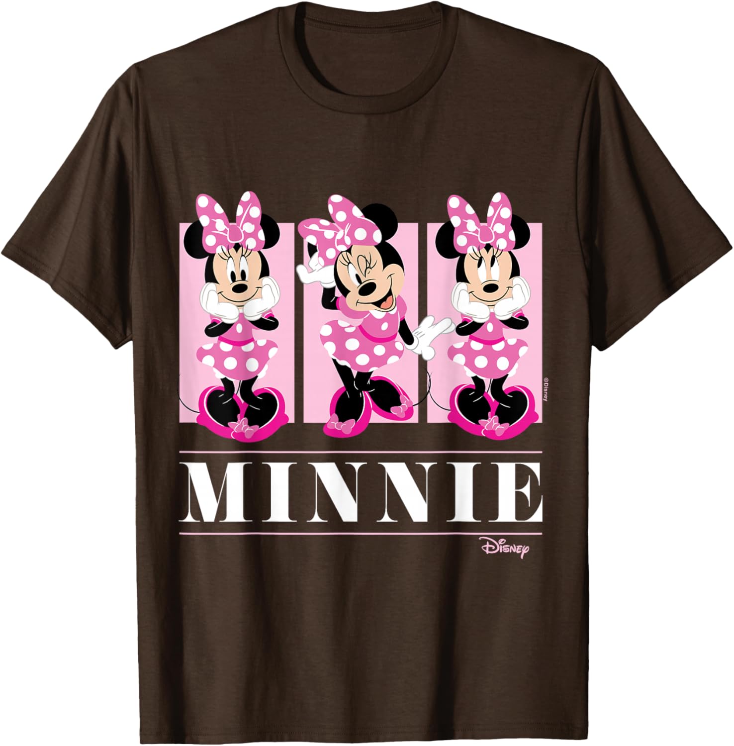 Minnie Mouse Pink Grid T-Shirt for Kids Stylish Disney Fashion - 3