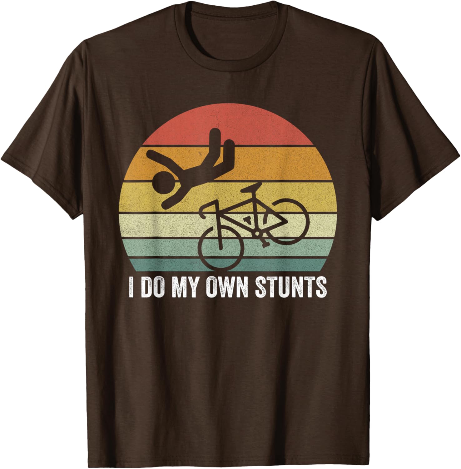 Vintage Retro I Do My Own Stunts Shirt for Bike Lovers - Fun T-Shirt - 9