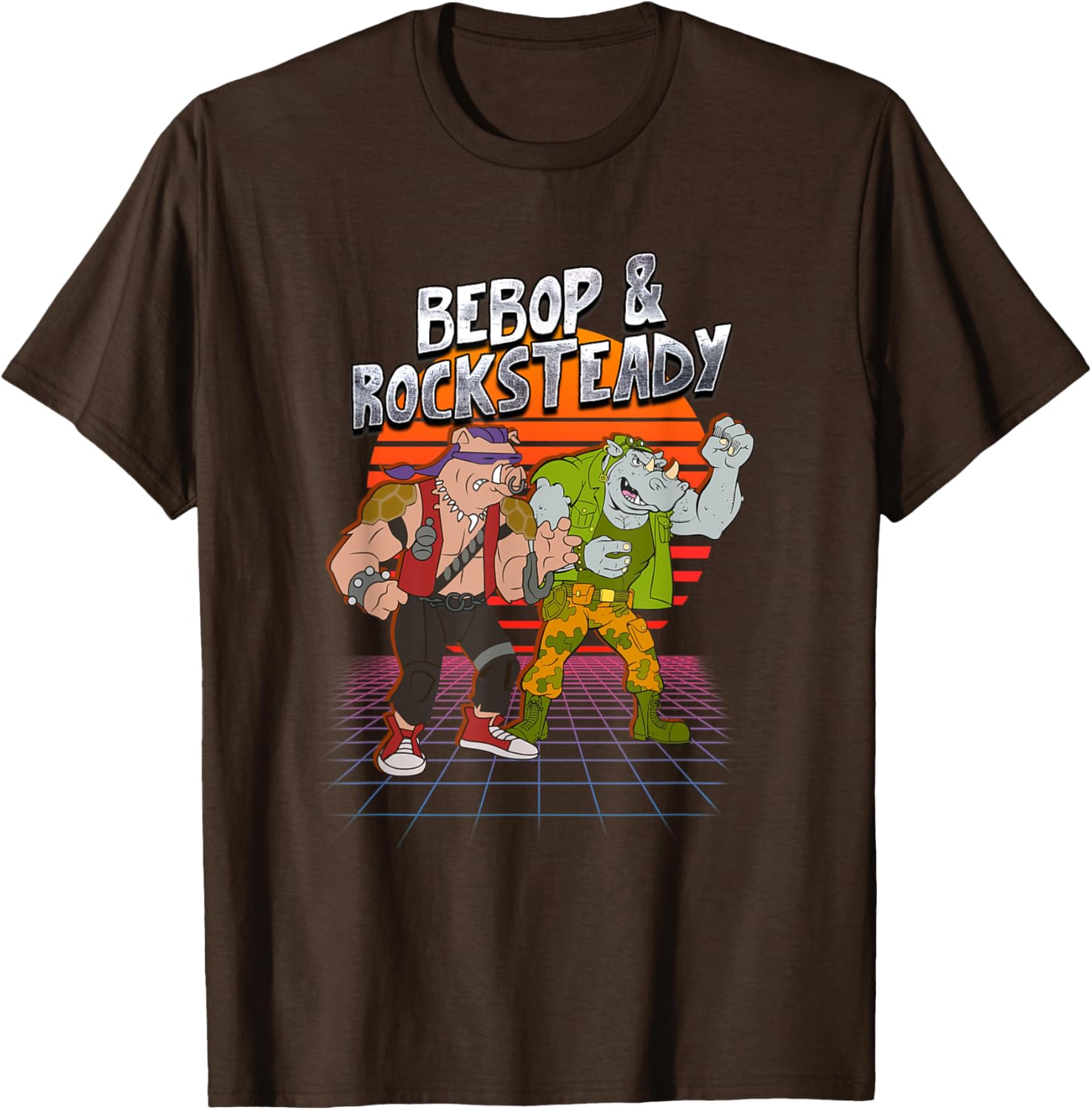 Mademark x TMNT Bebop and Rocksteady Retro Style T-Shirt for Fun Fashion - 16