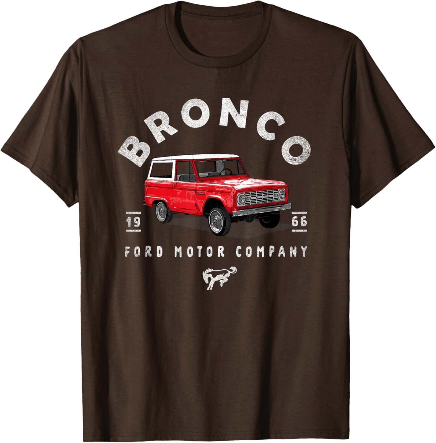 Ford Bronco 66 Illustrated T-Shirt for Car Enthusiasts and Collectors - 7