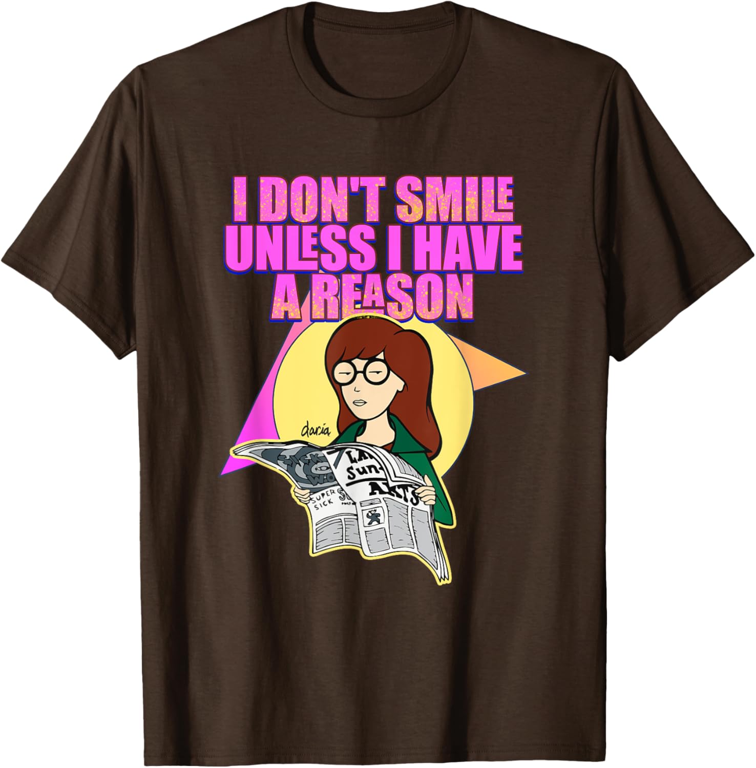 Mademark x Daria I Don't Smile Unless I Have a Reason T-Shirt for Women - 9