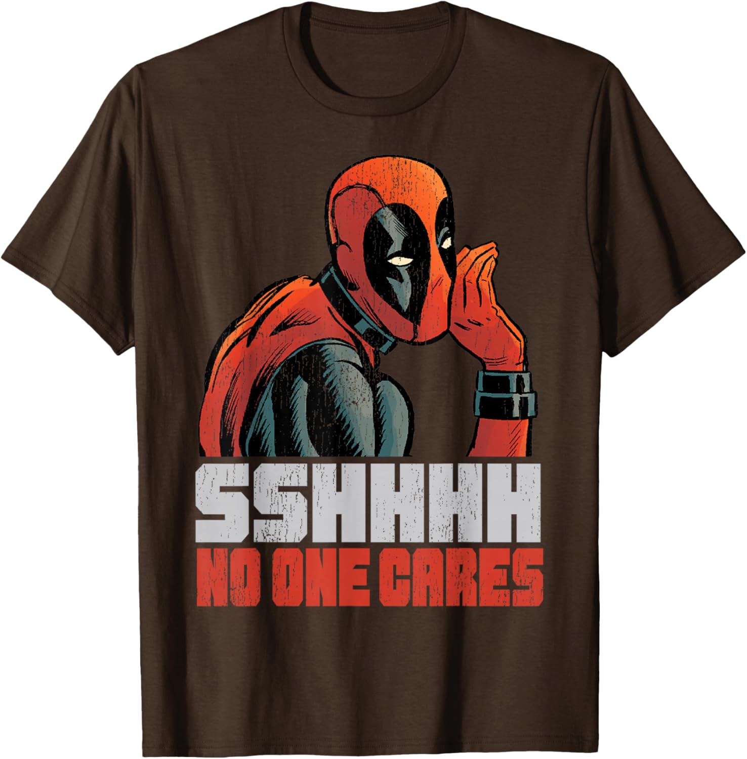 Marvel Deadpool No One Cares Whisper T-Shirt for Fans and Collectors - 6