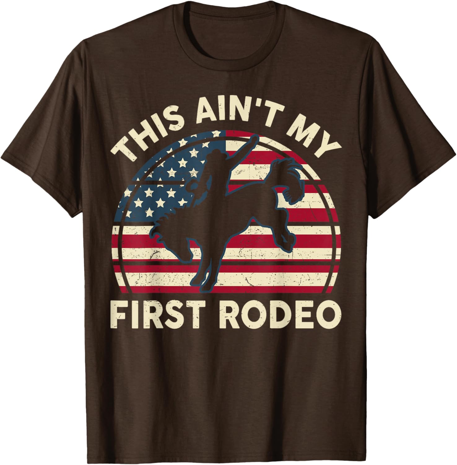 Funny Cowboy Western This Ain't My First Rodeo Horse Riding T-Shirt - 17