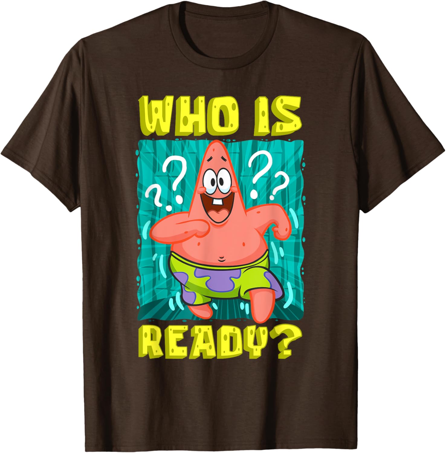 Mademark SpongeBob Patrick Star Ready Funny T-Shirt for Fans - 12
