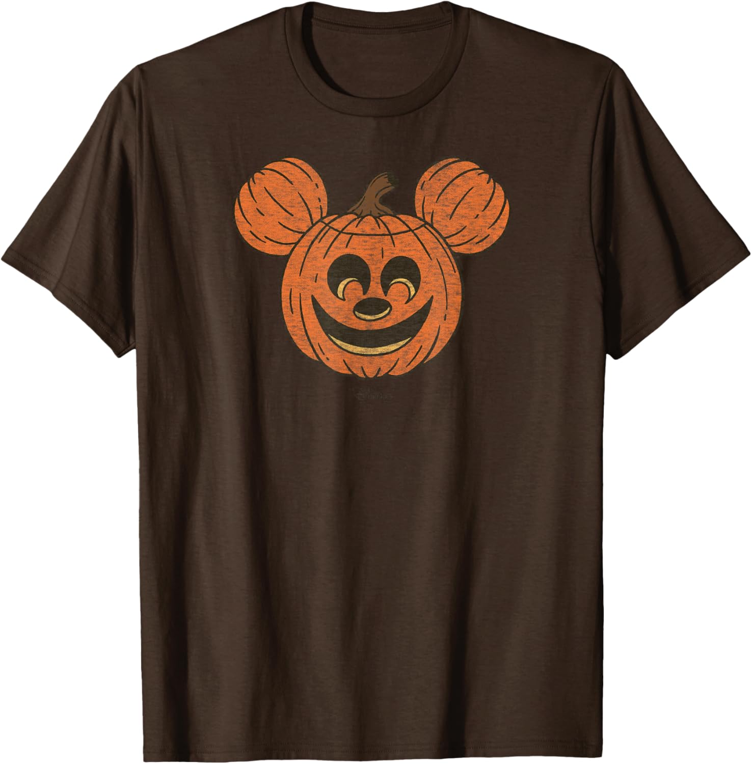 Mickey Mouse Halloween Pumpkin Face T-Shirt for Fun Fall Celebrations - 3