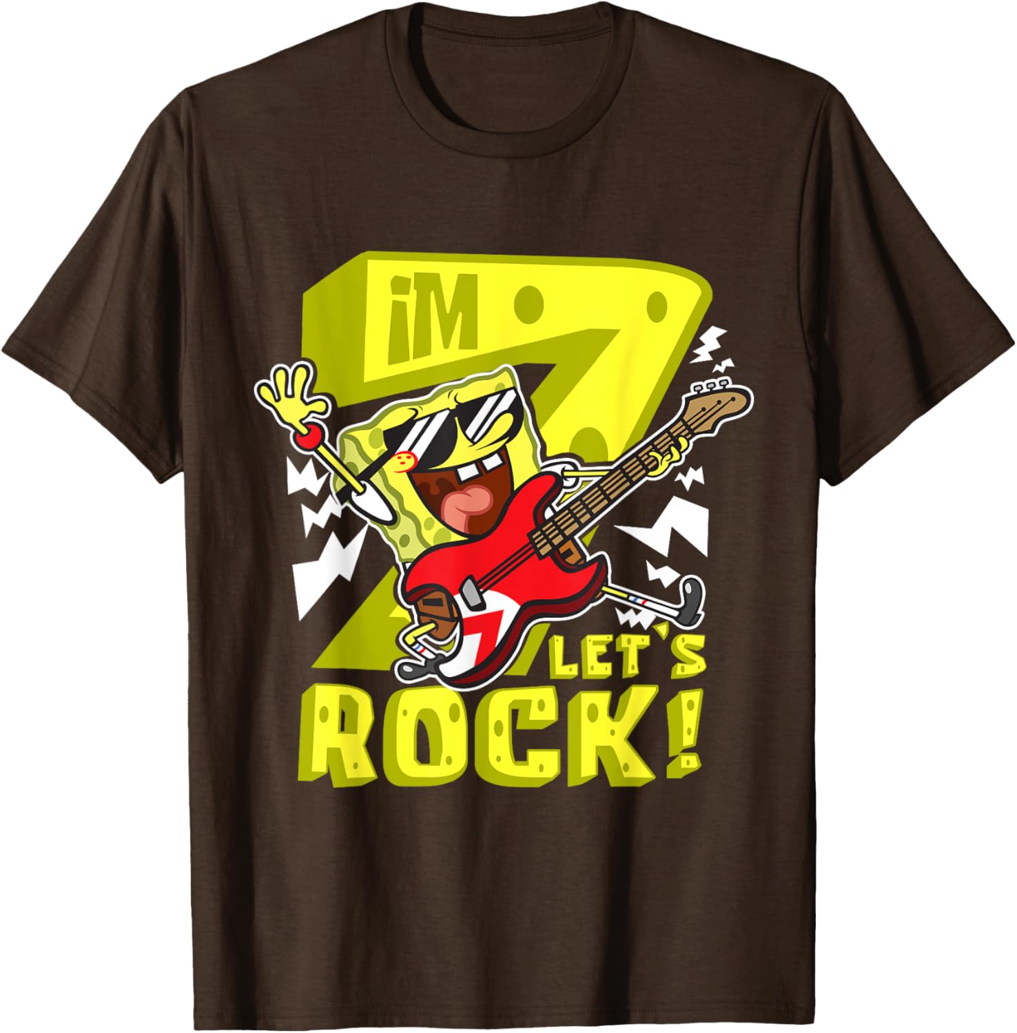 Mademark SpongeBob SquarePants 7th Birthday T-Shirt for Kids Fun Style - 18