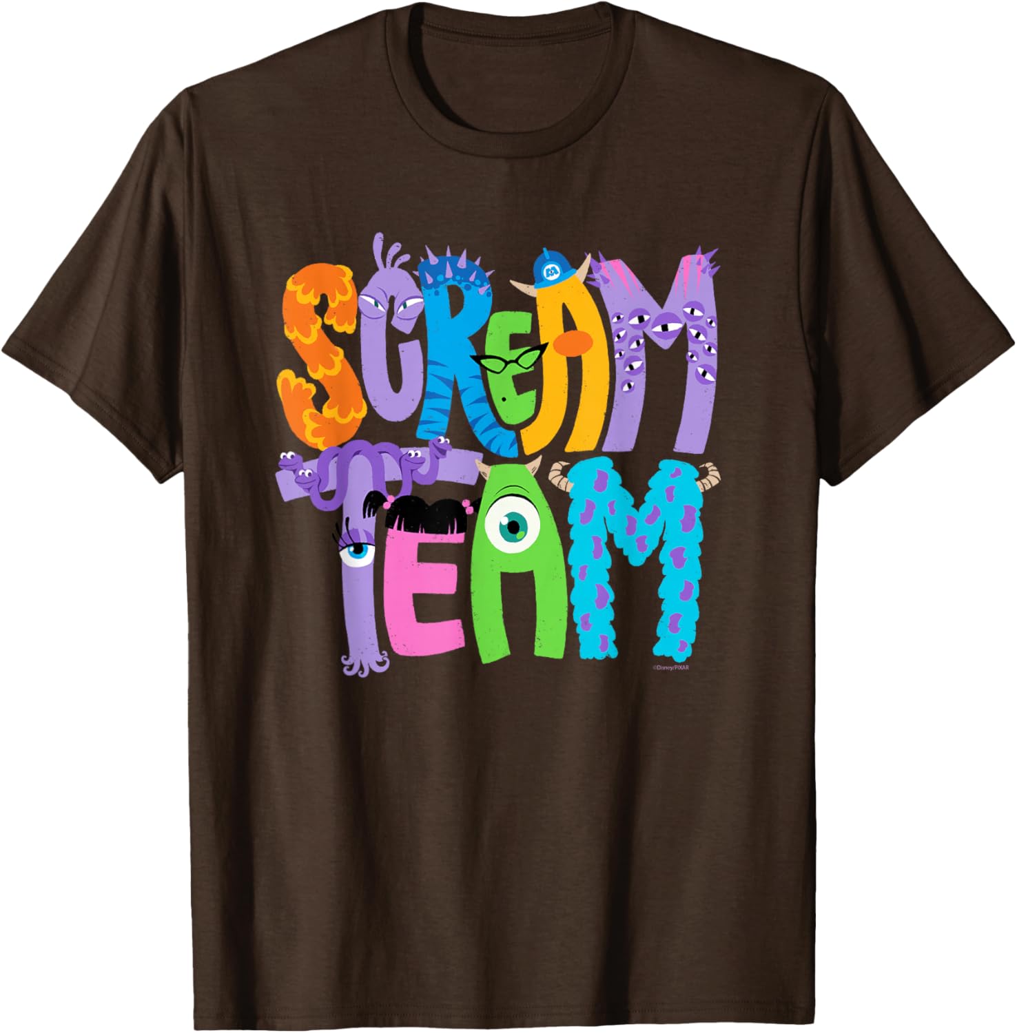 Monsters Inc Scream Team Halloween T-Shirt Fun Disney Pixar Apparel - 12