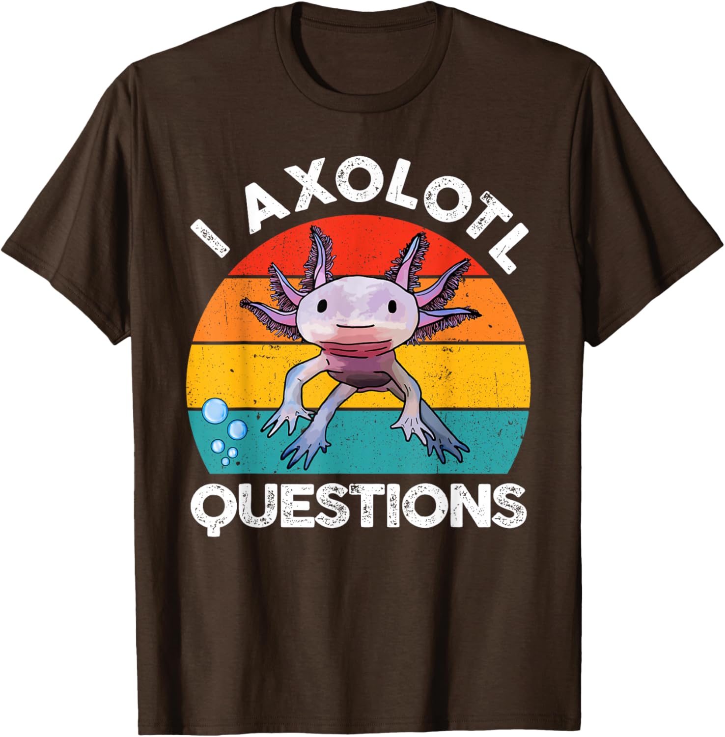Cute Axolotl Questions Graphic Kids T-Shirt Fun and Stylish Gift for Kids - 25
