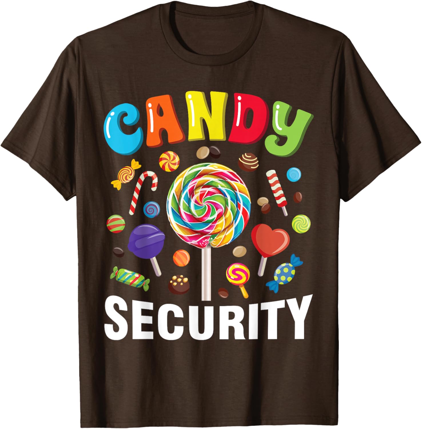 Funny Candy Security Halloween Costume T-Shirt for Spooky Fun - 26