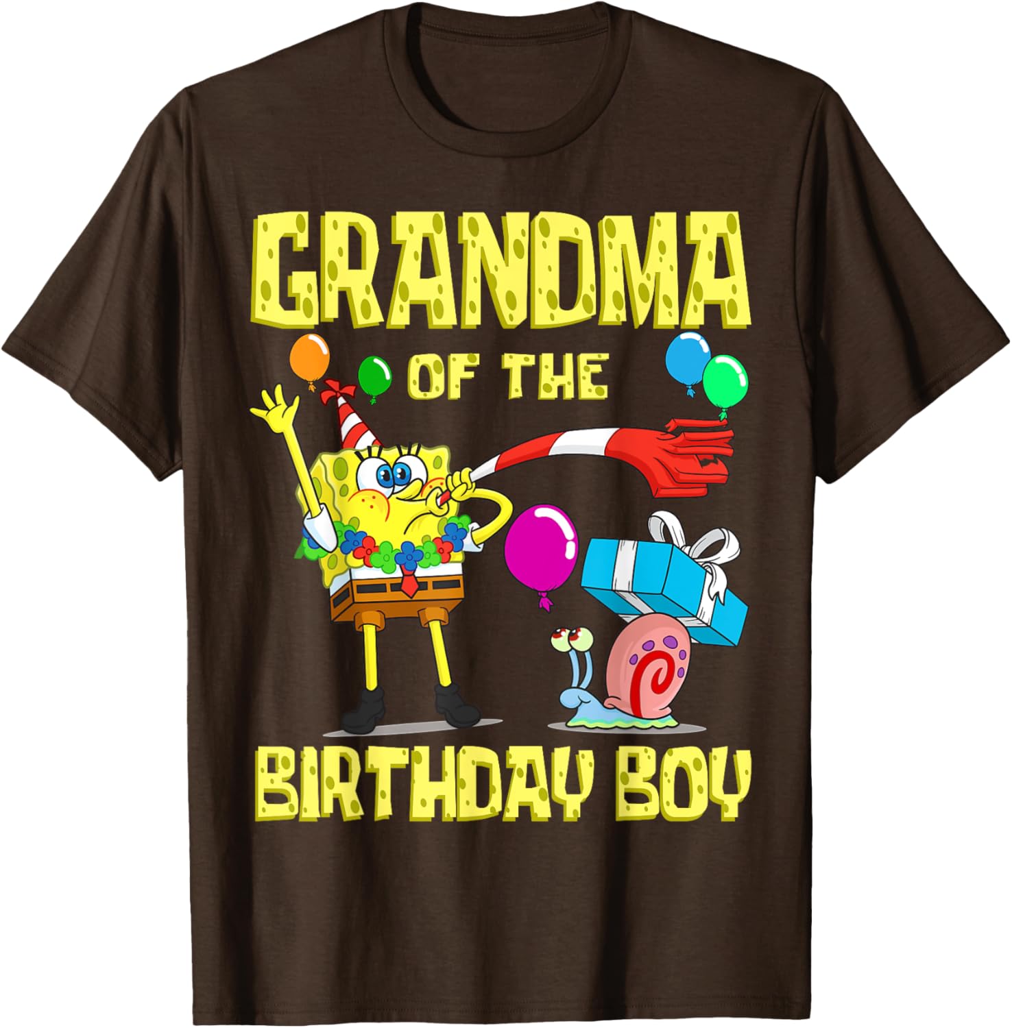 SpongeBob Grandma of the Birthday Boy T-Shirt Fun Party Apparel - 12