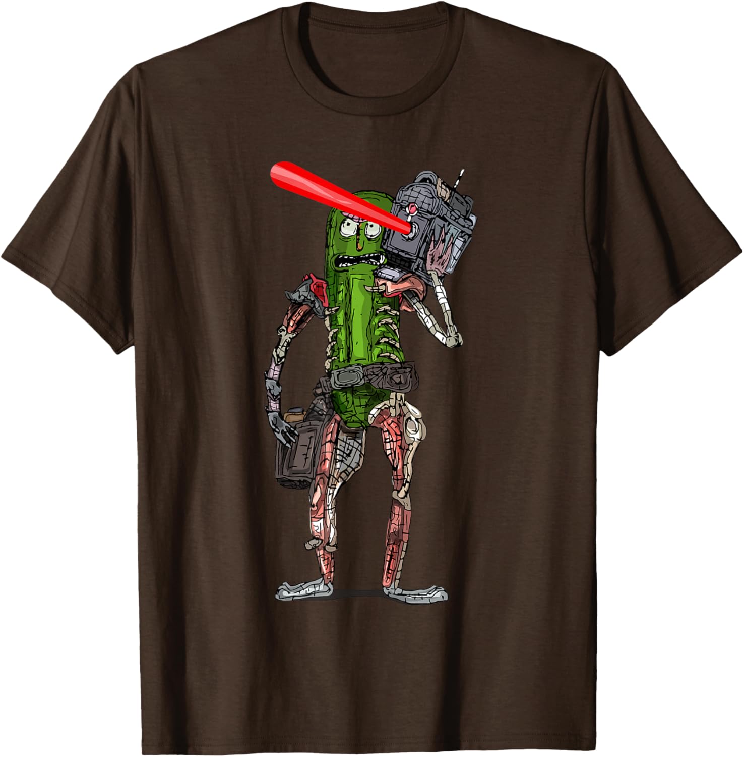 Pickle Rick Laser Beam T-Shirt - Fun Rick and Morty Apparel for Fans - 1