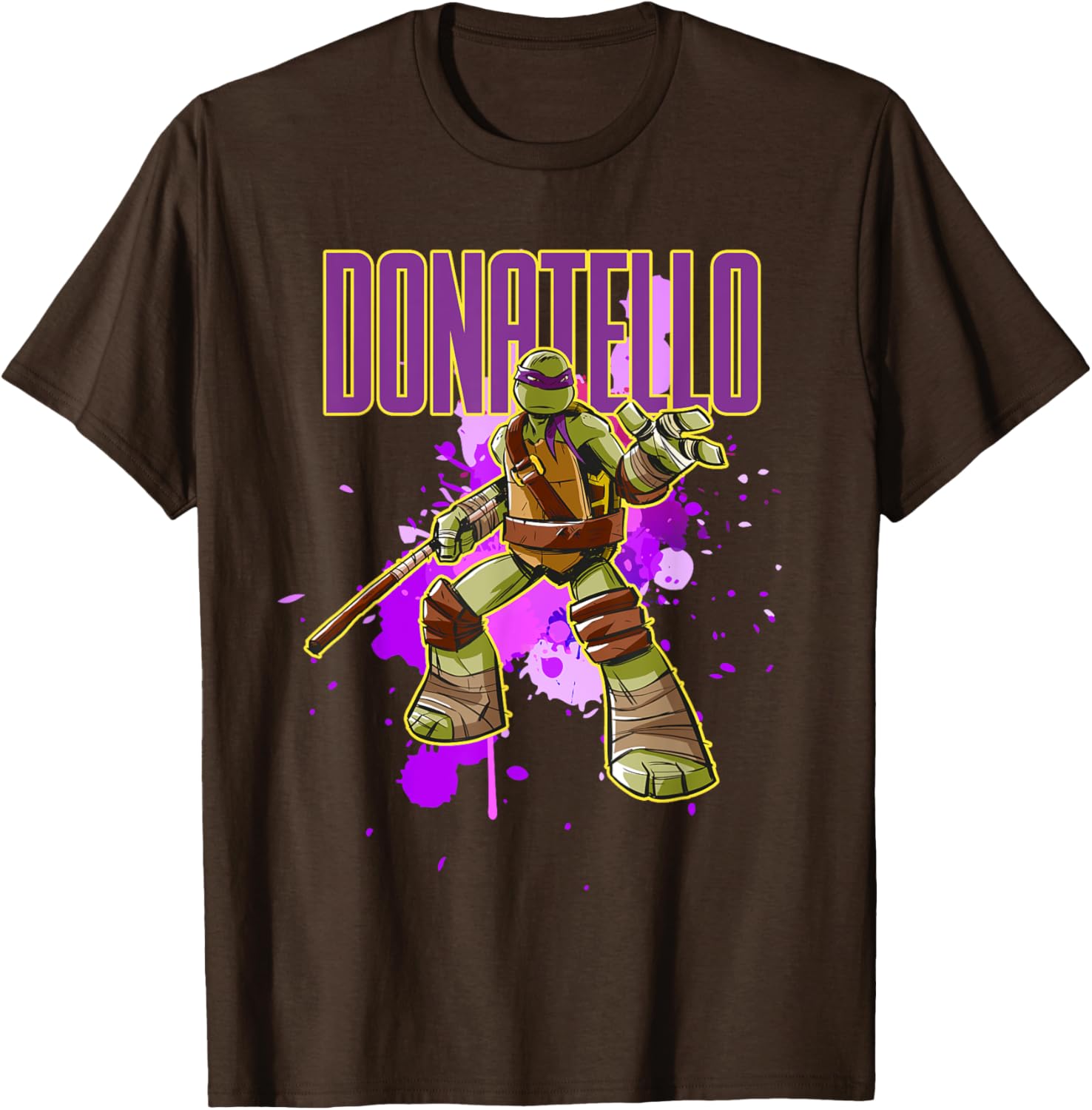 Mademark Teenage Mutant Ninja Turtles Donatello Purple Splatter T-Shirt - 7