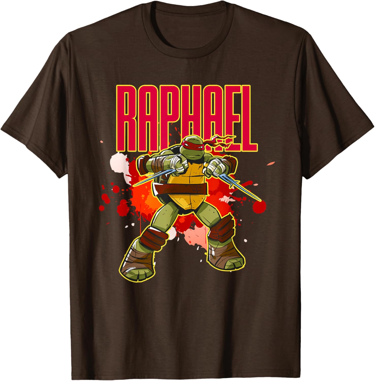 Mademark Teenage Mutant Ninja Turtles Raphael Red Splatter T-Shirt - 7