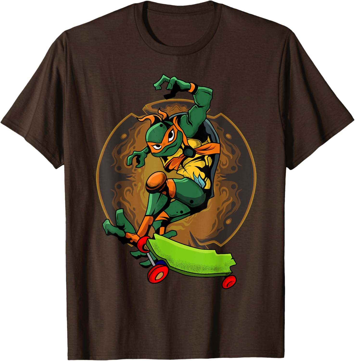 Mademark Teenage Mutant Ninja Turtles Mikey Skateboard T-Shirt for Kids - 17