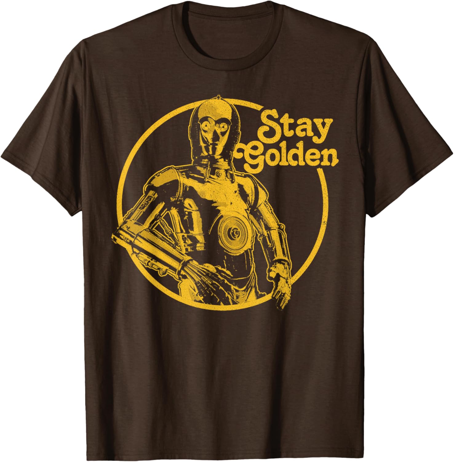 Stay Golden C-3PO T-Shirt Inspired by Star Wars for Fans and Collectors - 6