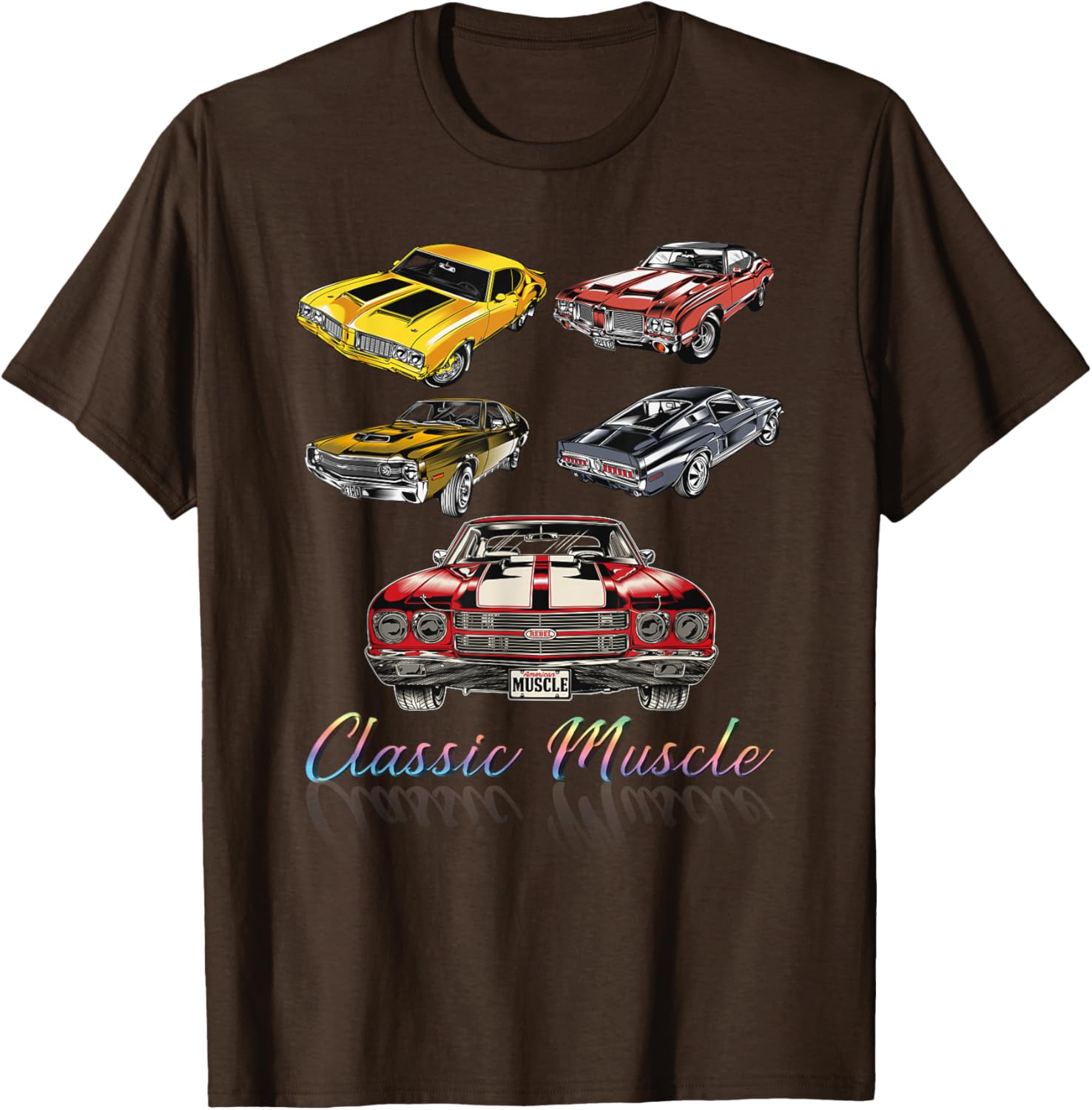 American Muscle Cars Classic Novelty T-Shirt for Car Enthusiasts - 15
