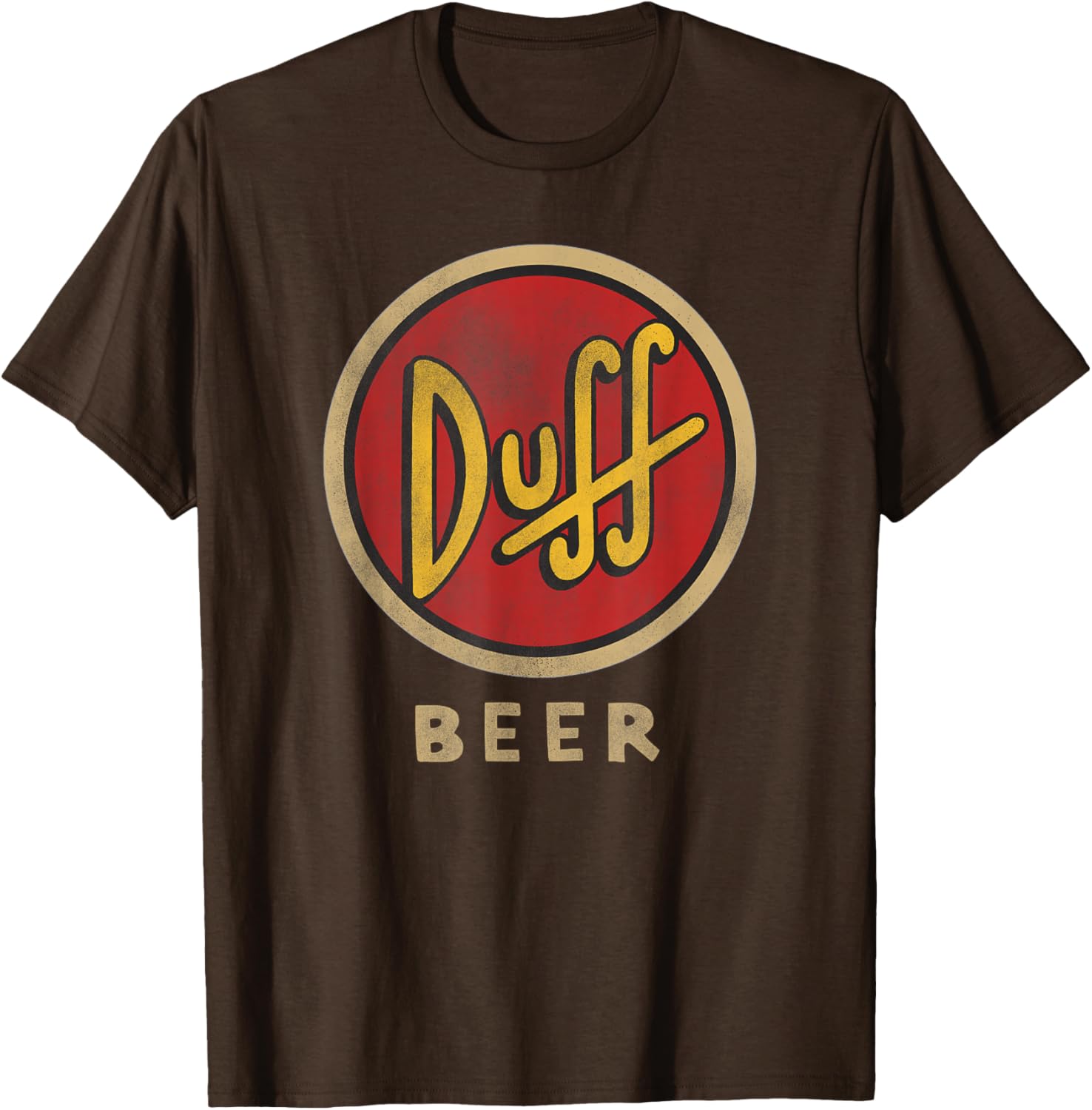 The Simpsons Duff Beer Circle Logo V2 T-Shirt for Fun Fans - 2