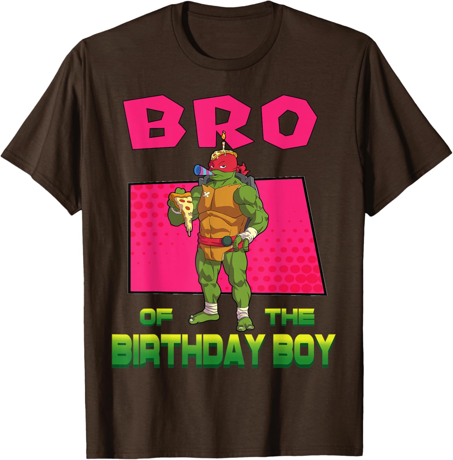 Mademark Teenage Mutant Ninja Turtles Raphael Pizza Party T-Shirt for Kids - 21