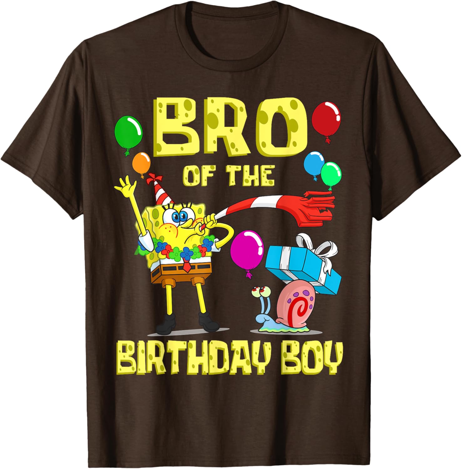 Mademark SpongeBob Brother of the Birthday Boy Theme Party T-Shirt - 18