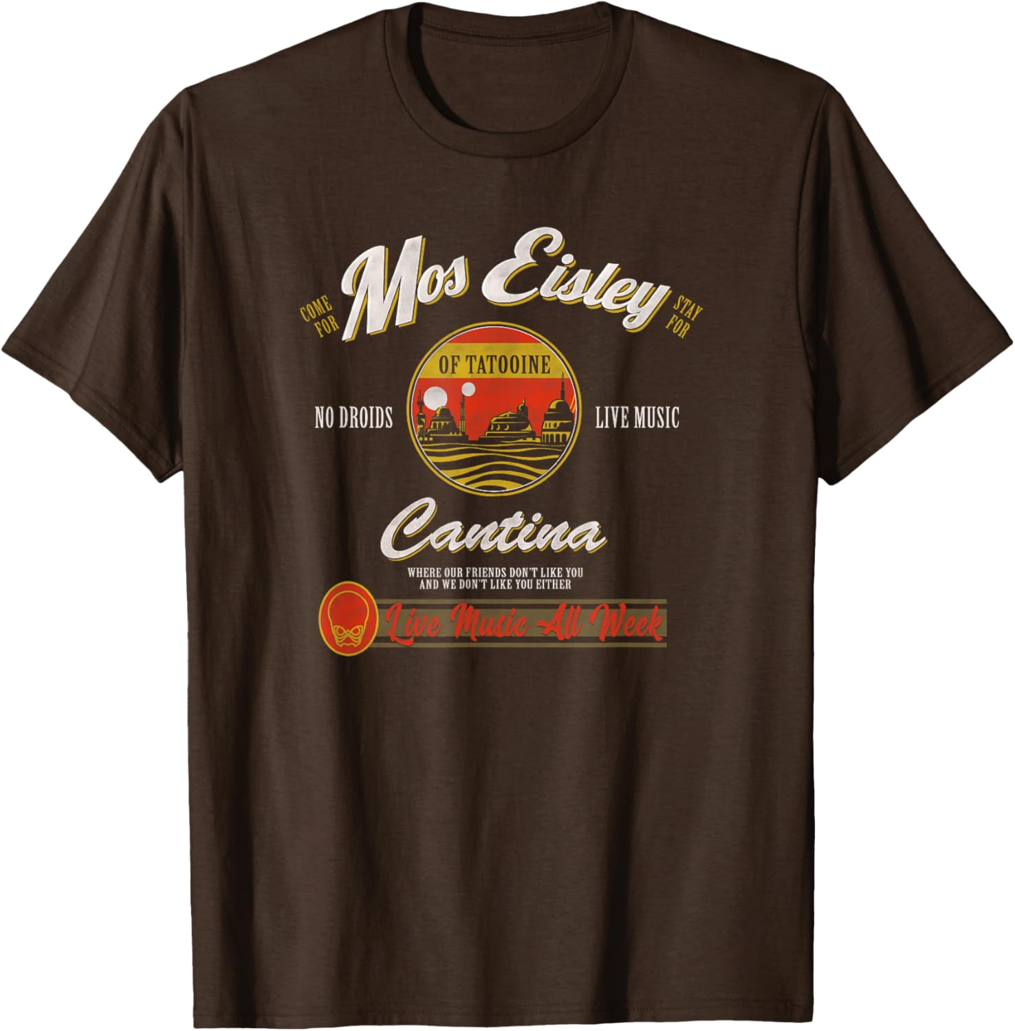 Star Wars Mos Eisley Cantina Live Music T-Shirt for Fans and Collectors - 1