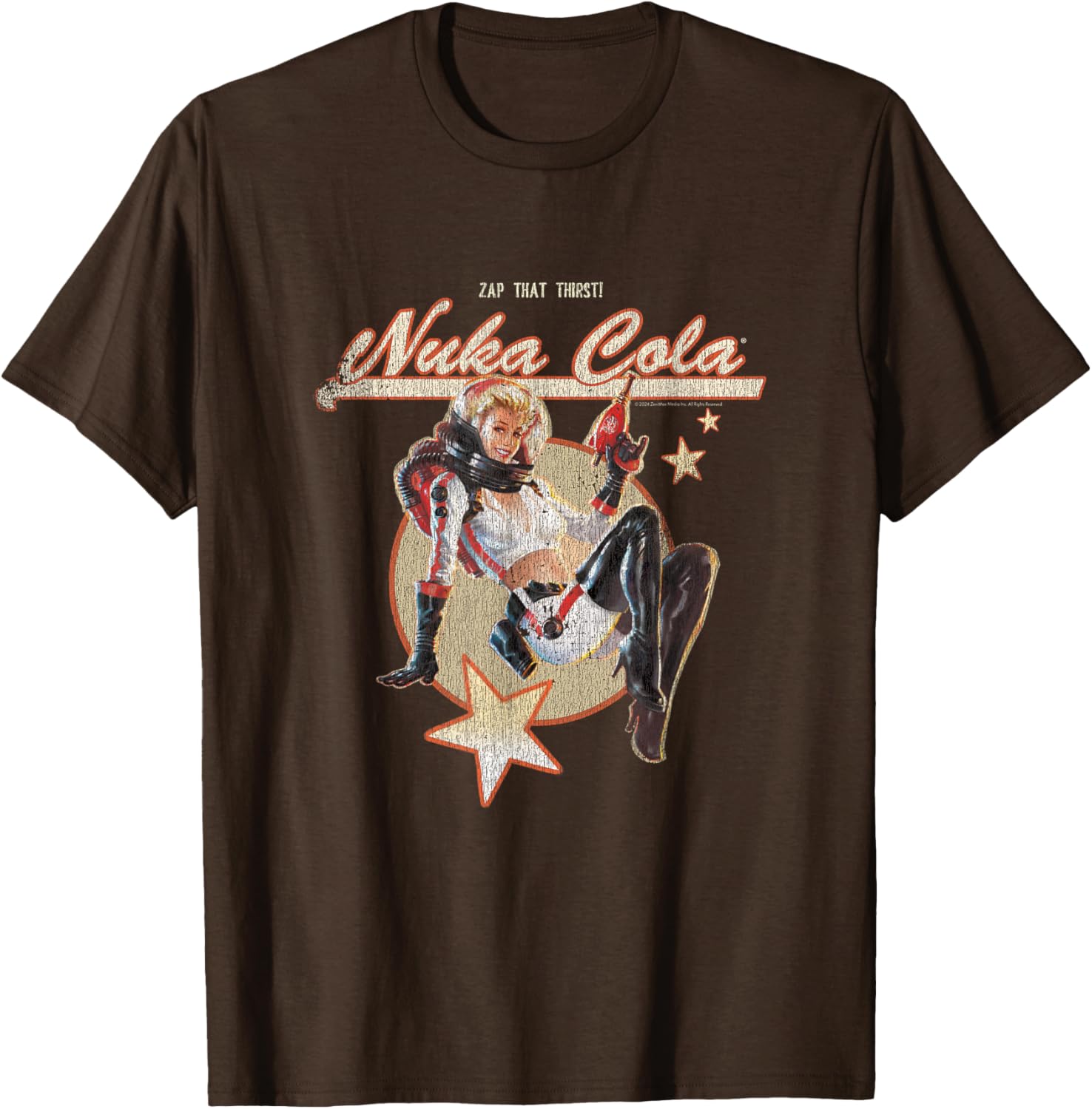 Retro Fallout Nuka Cola Ad T-Shirt for Gamers - Unique, Stylish Apparel - 4