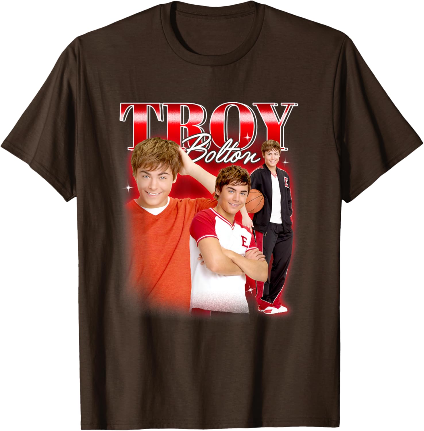Disney High School Musical Troy Bolton Collage T-Shirt for Fans - 3