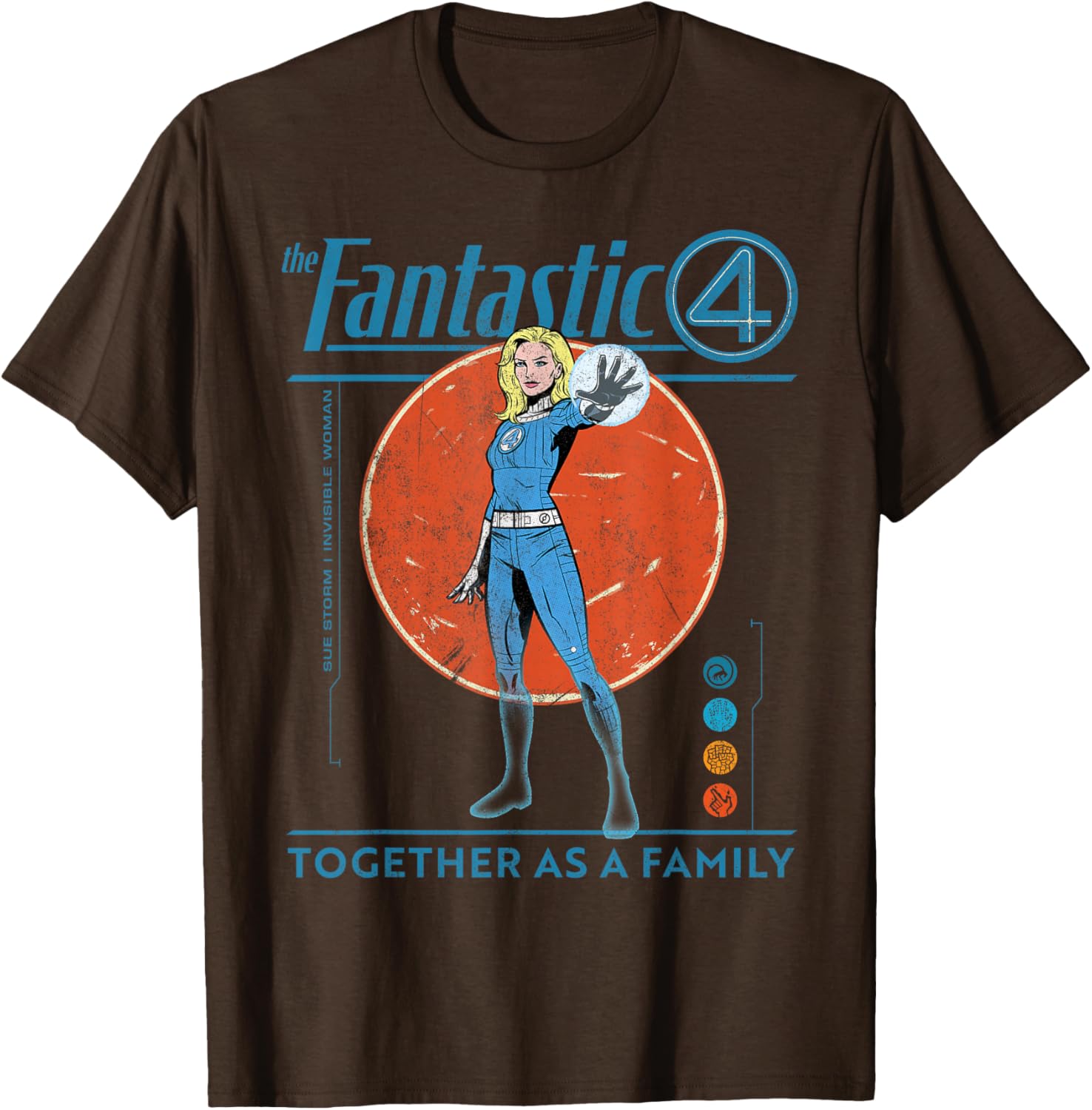 Marvel Fantastic Four Retro T-Shirt Featuring The Invisible Woman Design - 9