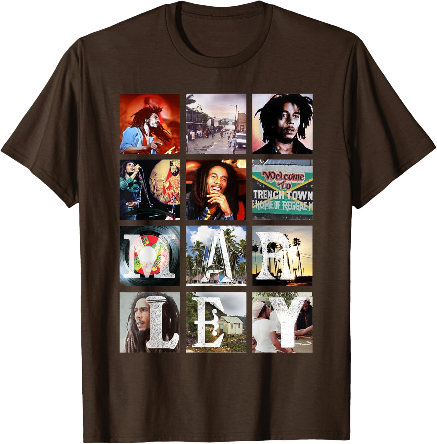 Bob Marley Block Images T-Shirt for Music Lovers and Trendsetters - 9