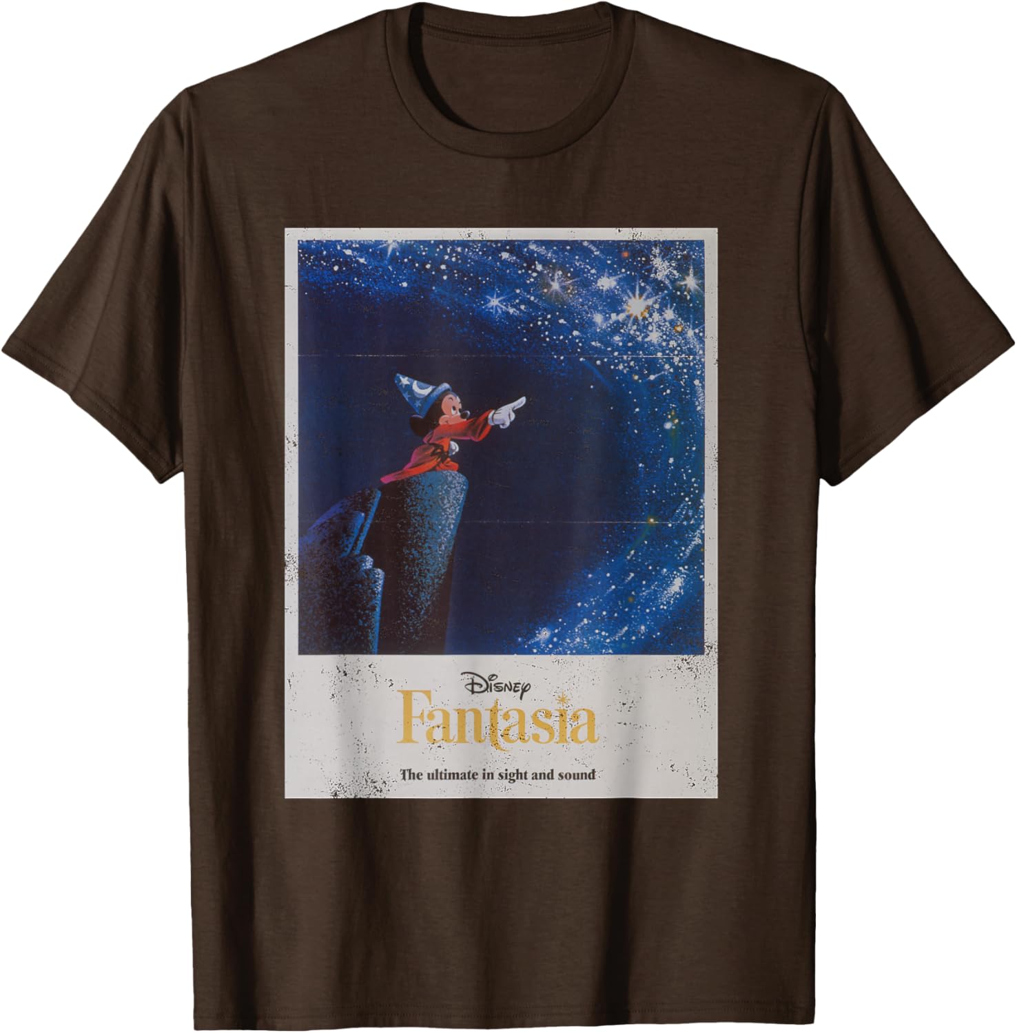Disney Mickey Mouse Fantasia Retro Poster T-Shirt for Fans and Collectors - 14