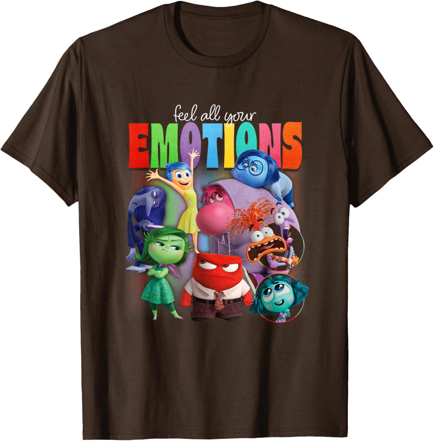 Disney Pixar Inside Out 2 Feel All Your Emotions Vintage T-Shirt - 7