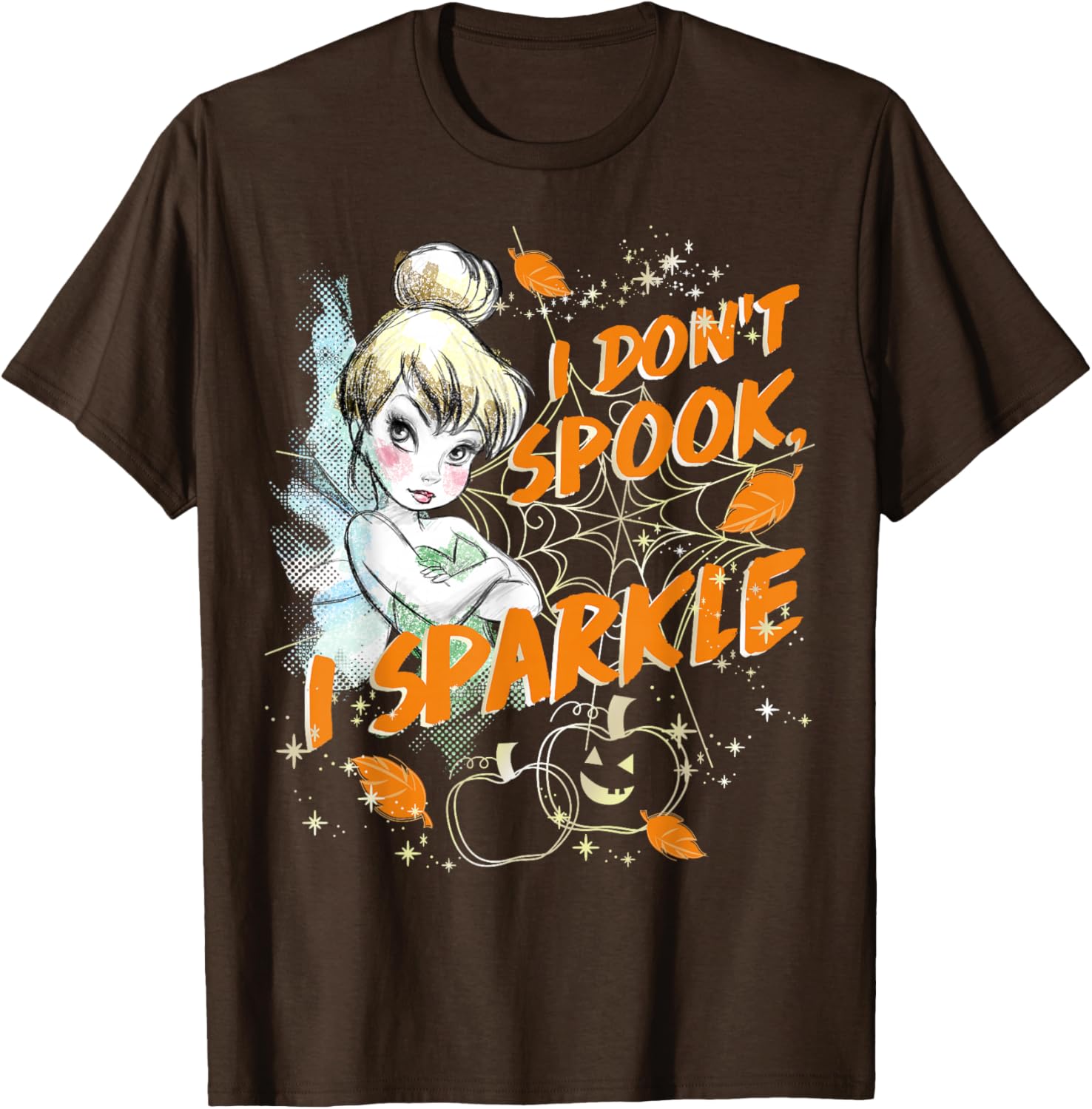 Disney Peter Pan Tinkerbell Halloween Sparkle T-Shirt for Women and Kids - 8