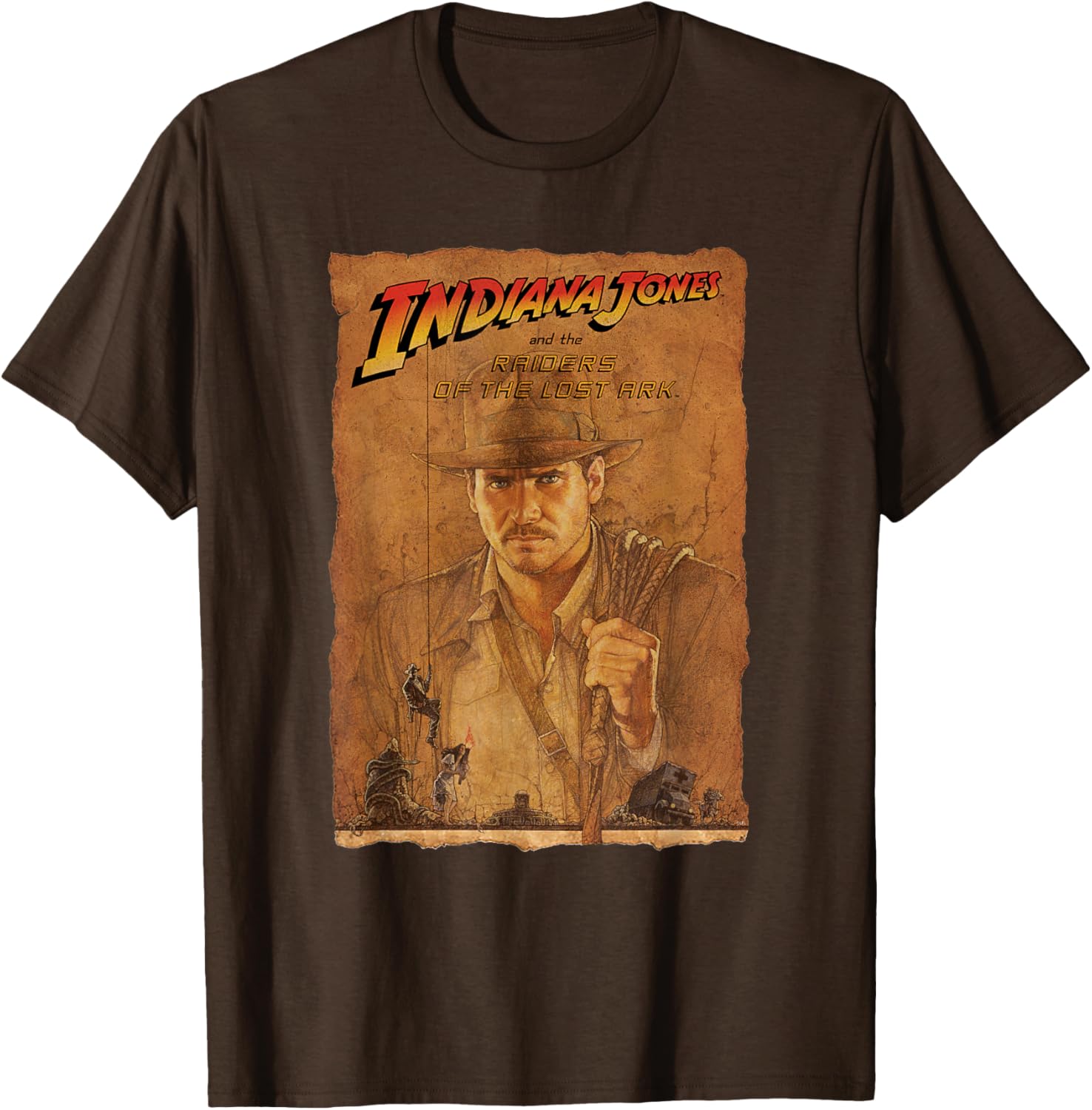 Indiana Jones Raiders of the Lost Ark Poster Art T-Shirt for Fans - 3