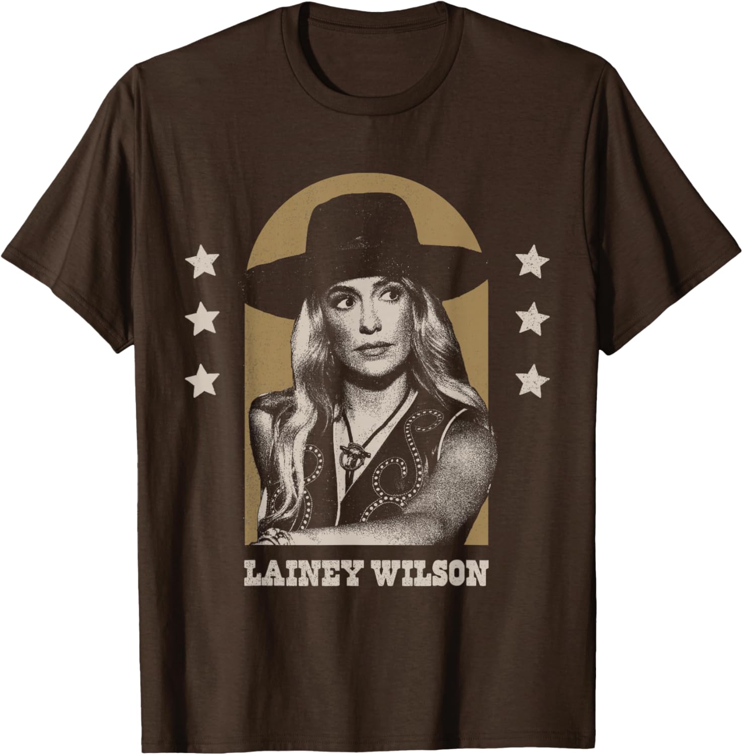 Lainey Wilson Country's Cool Again Portrait T-Shirt Small Black Stylish Top - 1