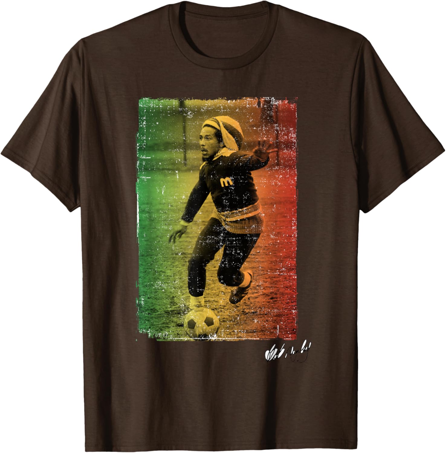 Bob Marley Rasta Football T-Shirt for Stylish Fans and Music Lovers - 3