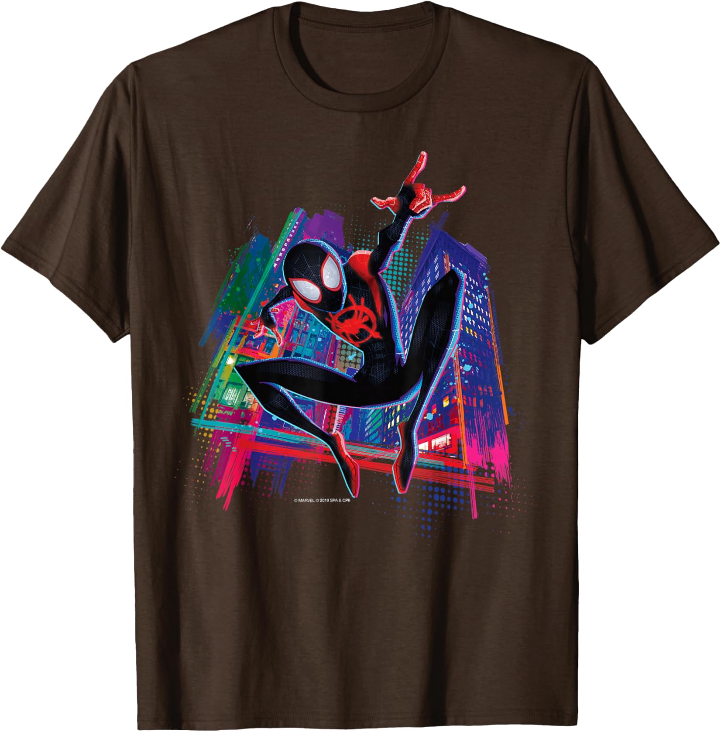 Spider-Man Miles Morales Graffiti City T-Shirt for Stylish Fans - 22