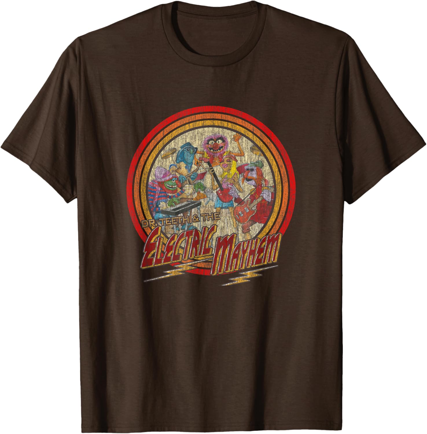 Disney Muppets Electric Mayhem Vintage Band Poster T-Shirt for Fans - 8