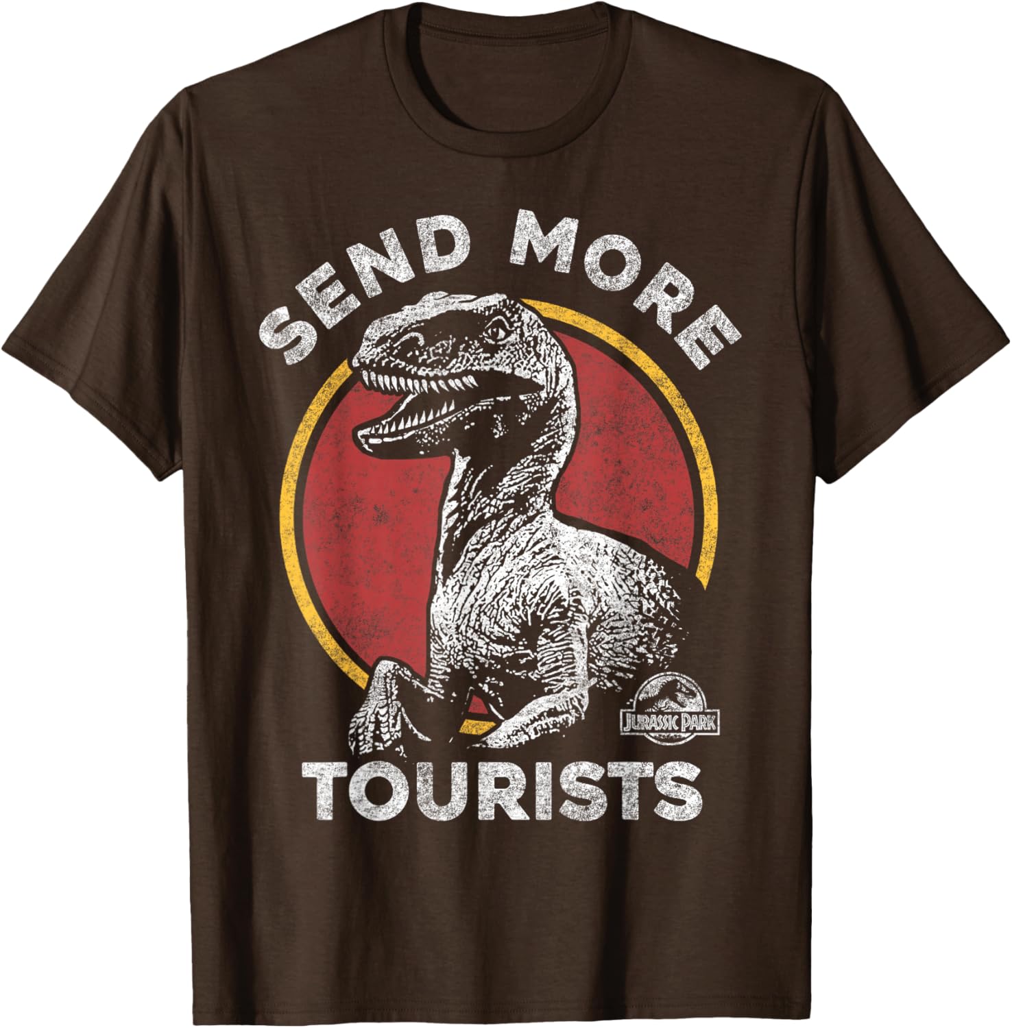 Jurassic Park Raptor T-Shirt for Tourists - Fun Dino Adventure Apparel - 1