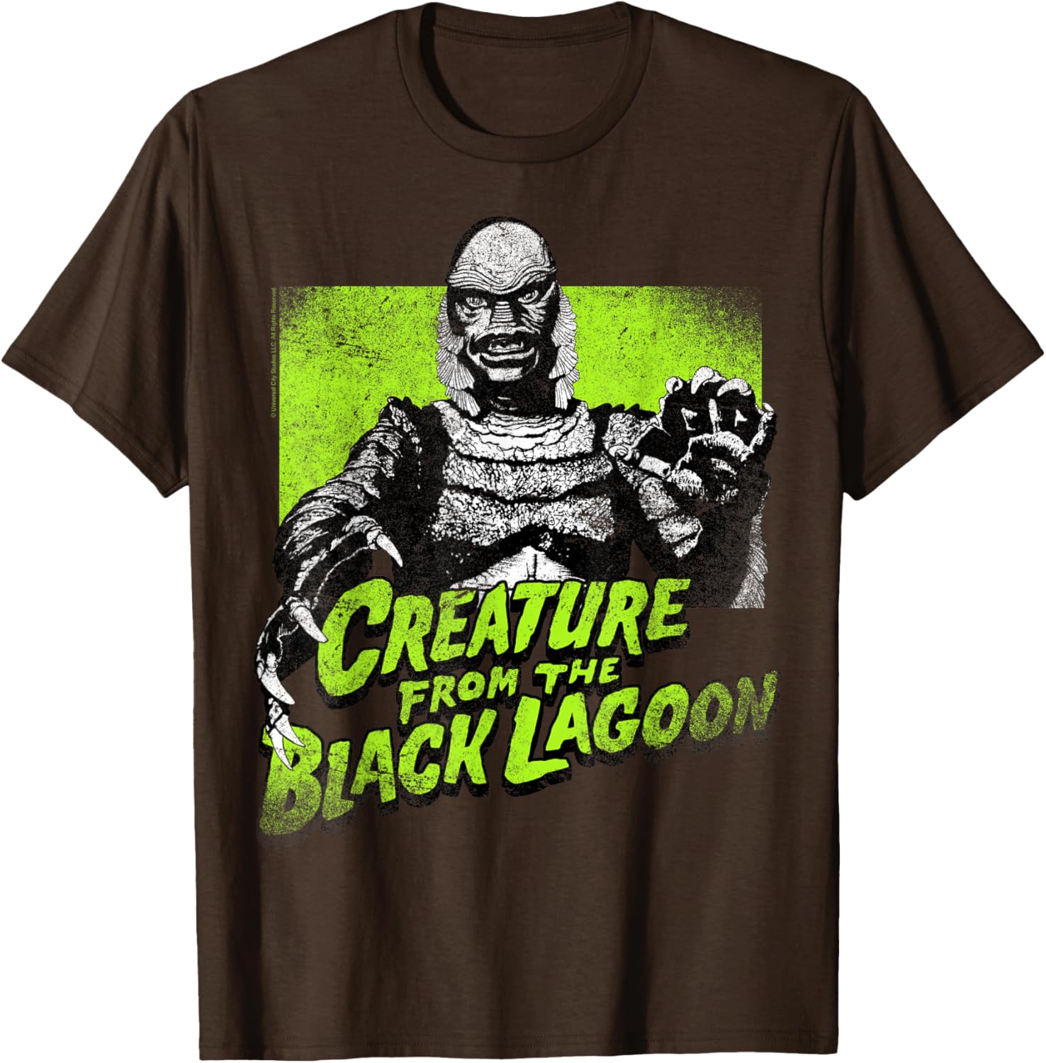 Universal Monsters Creature From The Black Lagoon Green T-Shirt for Fans - 8