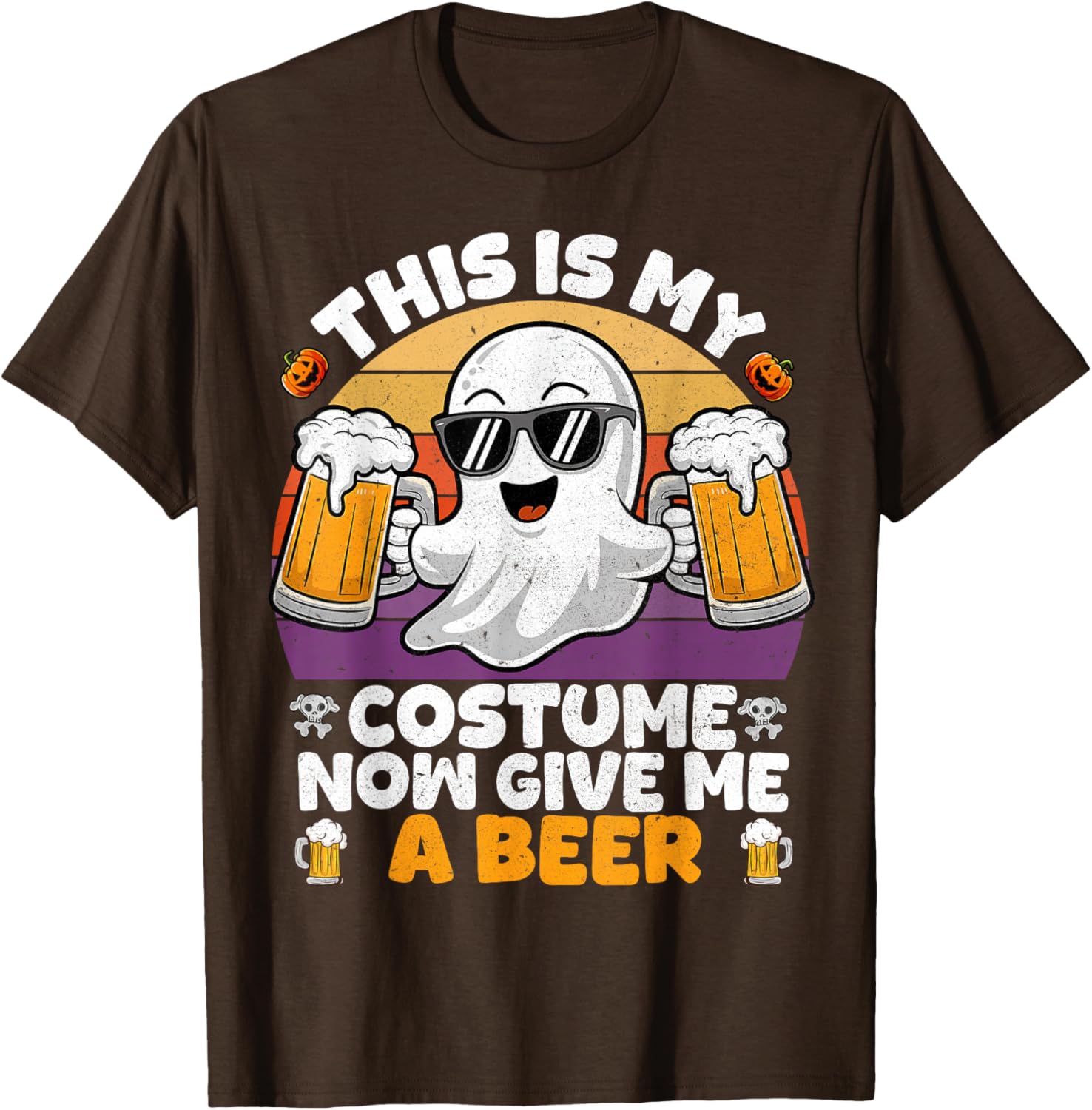 Funny Vintage Boo Halloween Costume T-Shirt for Men and Adults - 18